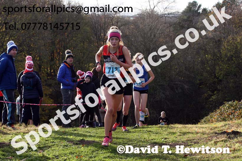 Womens under-17s and under-20s 2017 Start Fitness North Eastern Harrier League, Aykley Heads, Durham. Photo:  David T. Hewitson/Sports for All Pics